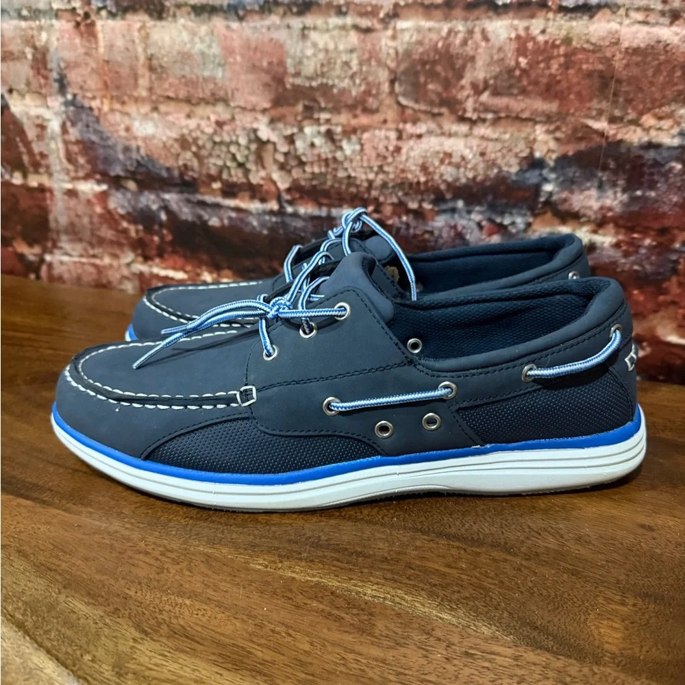 Preowned Dexflex Comfort Dark Blue Boat Shoes (great condition) - Picture 1 of 6